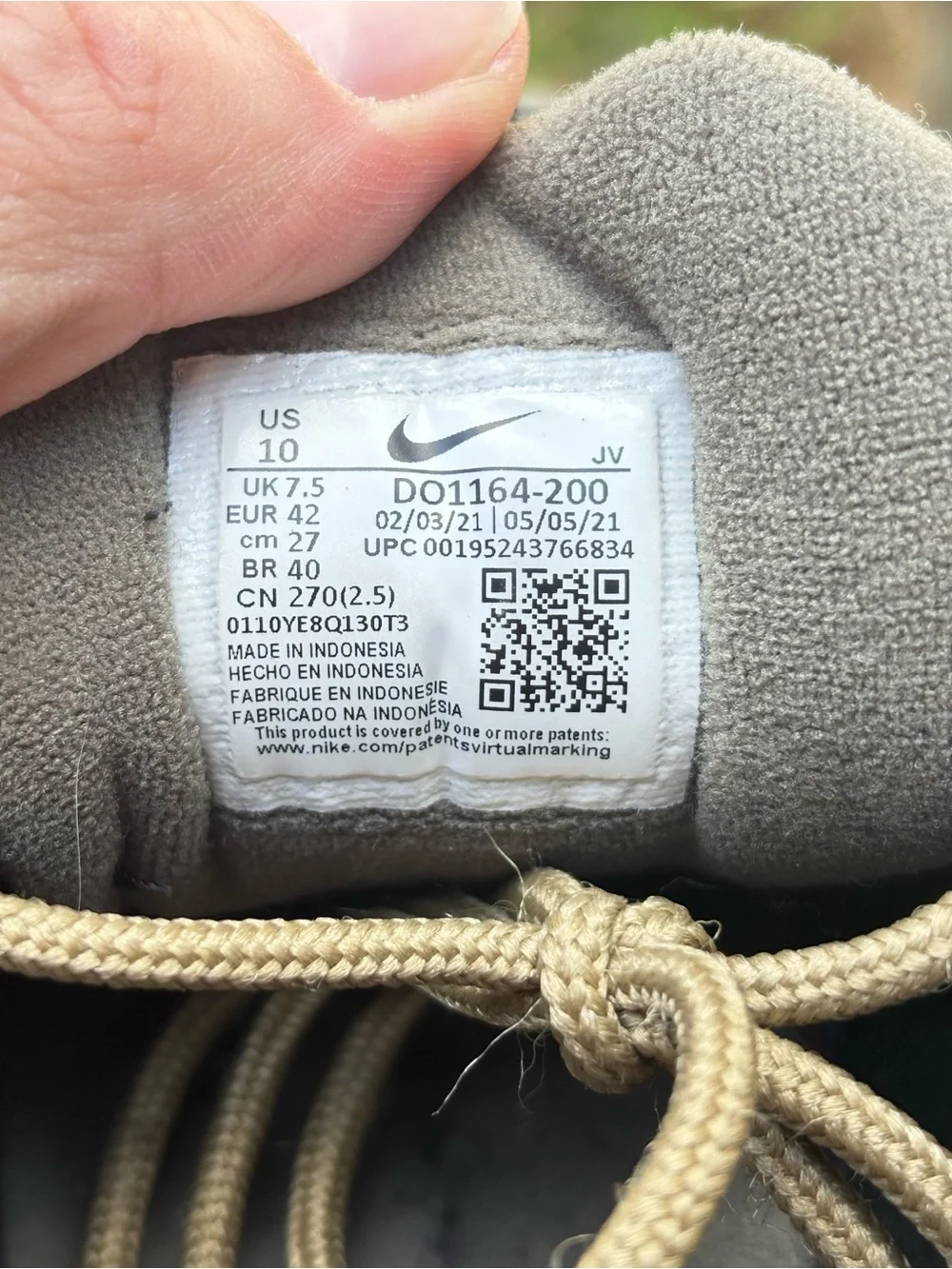 Nike Air Max 97 in Olive Green and Beige